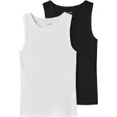 TWO SOON Camiseta térmica negro / blanco