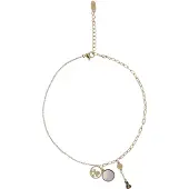 NAEMI Pulsera oro / blanco