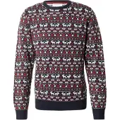 Lindbergh Jersey 'Christmas' azul oscuro / rojo oscuro / blanco