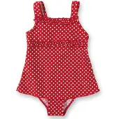 Playshoes Traje de baño rojo / blanco