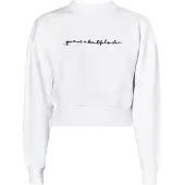 Mymo Sudadera 'Keepsudry' rosa / negro / blanco