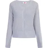 Mymo Cárdigan lavanda / blanco perla