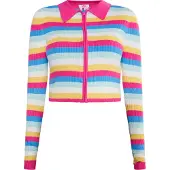 Mymo Cárdigan 'Blonda' azul / amarillo / rosa / blanco