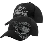 Lonsdale Gorra gris / negro