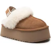 Ugg para mujer. 1113474 Zapatillas de piel W Funkette marrón (41), Plano, Ninguno, Casual, Homewear, outlet 2026.