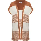 Usha Chaleco beige / camelo