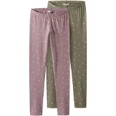 TWO SOON Leggings verde / lila / blanco