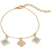 NAEMI Pulsera turquesa / oro