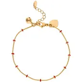 Gaya Pulsera oro rosa / rojo