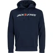 Jack & Jones Sudadera 'Marco Bowie' azul noche / rojo vivo / offwhite