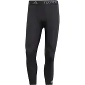 Adidas Pantalón deportivo 'Techfit Compression' gris claro / negro / blanco
