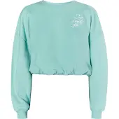 Mymo Sudadera 'Keepsudry' aqua / blanco