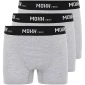 Moxx Paris Calzoncillo boxer gris / negro / blanco