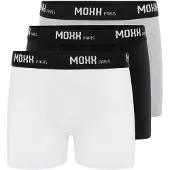 Moxx Paris Calzoncillo boxer gris moteado / negro / blanco