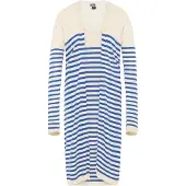 Dreimaster Maritim Cárdigan azul / blanco lana