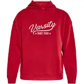 MO Sudadera rojo vino / blanco