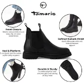 Tamaris Botas Chelsea negro