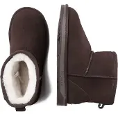 EVER AU Botas 'Falcon' chocolate / blanco