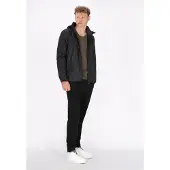 Mo ATHLSR Chaqueta de entretiempo gris / negro moteado