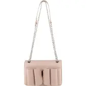 Mymo Bolso de hombro talco / plata