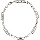 Faina Pulsera plata / transparente
