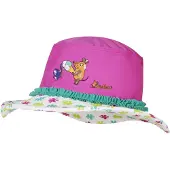 Playshoes Sombrero 'Die Maus' caramelo / petróleo / rosa neón / blanco
