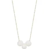 Faina Cadena oro / blanco perla