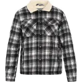 Dreimaster Chaqueta de entretiempo negro / blanco