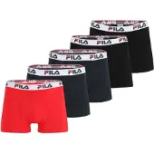 FILA Calzoncillo boxer marino / rojo vivo / negro / blanco