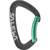Salewa - Ortles Bent Carabiner - Mosquetón cierre instantáneo gris