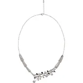 Faina Pulsera negro / plata / transparente