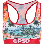 PSD Sujetador 'Hawaiian Luxe' azul / verde oscuro / naranja / rojo