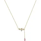 Faina Cadena oro / rosa / transparente