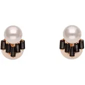 Gaya Pendientes oro / negro / blanco perla