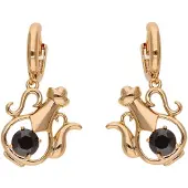 NAEMI Pendientes oro / negro