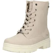 Mustang Botines con cordones crema