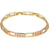 Faina Pulsera oro / transparente