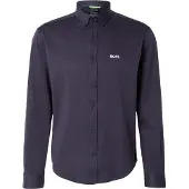 BOSS Camisa 'Motion' marino / blanco