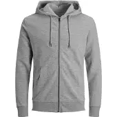 Jack & Jones Sudadera con cremallera gris