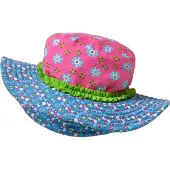 Playshoes Sombrero azul / verde / rosa claro / blanco