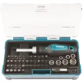 Makita Juego de puntas de trinquete de 47 piezas, 25 mm, 1/4" (B-36170)