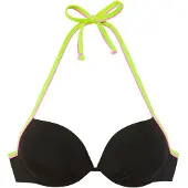 Buffalo Top de bikini manzana / fucsia / negro