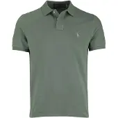 Ralph Lauren para hombre. 710680784439 El icónico polo de piqué verde (L), Casual, Algodón, Manga corta, outlet 2026.