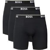 BOSS Calzoncillo boxer negro / blanco