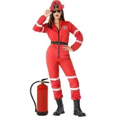 Atosa Disfraz De Mujer Firefighter