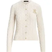 Ralph Lauren Cárdigan crema / oro