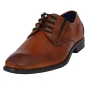Bugatti Zapatos con cordón marrón rojizo