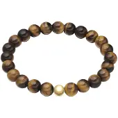 True Rebels Pulsera marrón / oro