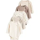 Next Pijama entero/body beige claro / marrón / marrón claro