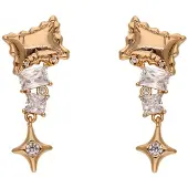 NAEMI Pendientes oro / transparente